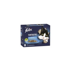 Felix Fantastic Seleção de Peixes em Gelatina Multipack | Wet (Saqueta) Cx c/ 12 saquetas 85 g