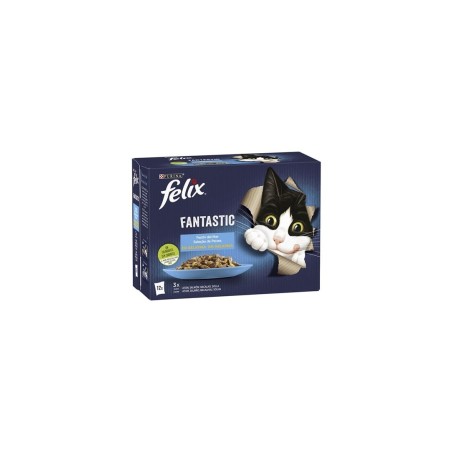 Felix Fantastic Seleção de Peixes em Gelatina Multipack | Wet (Saqueta) Cx c/ 12 saquetas 85 g