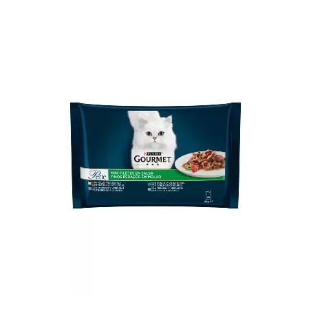 Gourmet Perle Finos Pedaços com Legumes | Wet (Saqueta) 2 X 4 x 85 g