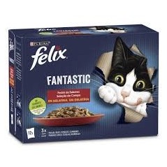 Felix Fantastic Saborosa Selecção em Gelatina | Wet (Saqueta) 12 X 4 x 85 g