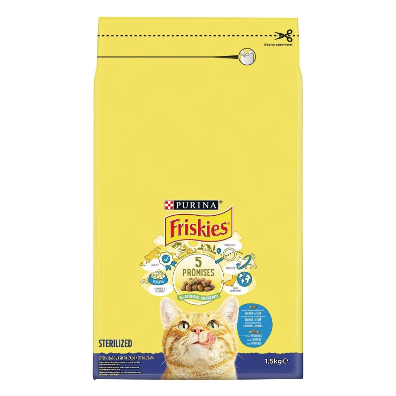 Friskies Gato Esterilizados | Salmão e Legumes 1,5 kg