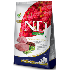 Ração para Cão N&D Quinoa Dog Weight Management Lamb Medium Maxi 2.5 kg