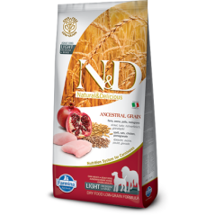 N&D Dog Medium & Maxi Adult Light Chicken & Pomegranate - Low Ancestral Grain | 12 kg