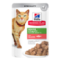 Alimento húmido para Gatos Hills Science Plan Cat Mature Adult 7+ Senior Vitality with Salmon | Wet (Saqueta) | Cx c/ 12 saquet