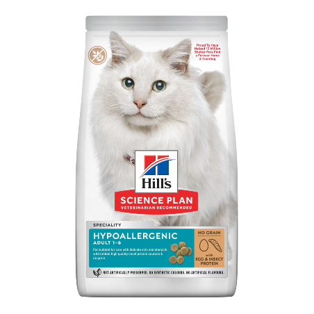 Hills Science Plan Cat Adult Hypoallergenic with Eggs & Insect | 1,5 kg