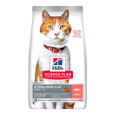 Hills Science Plan Sterilised Cat Adult with Salmon | 3 kg