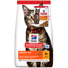 Hills Science Plan Adult Cat with Chicken c/oferta de Saqueta | 1,5 kg + 85 g oferta