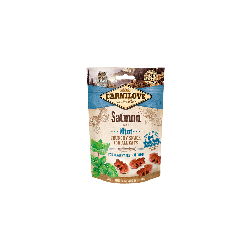 Carnilove Cat Crunchy Snack Salmon with Mint | 50 g