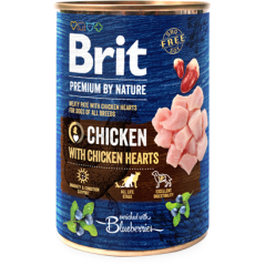 Ração húmida para Cão Brit Premium by Nature Dog Chicken with Hearts | Wet (Lata) | 800 g