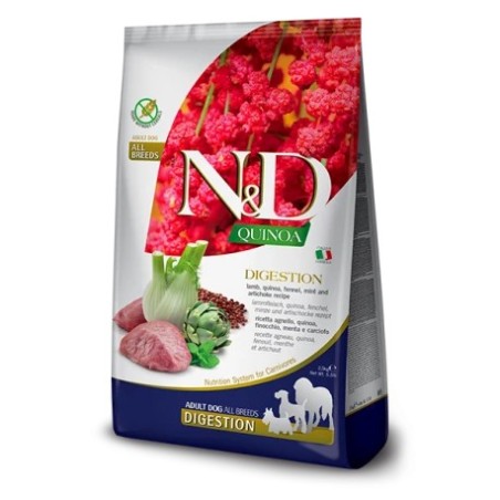 Ração para Cão N&D Quinoa Dog Digestion Lamb Adult Medium Maxi | 7 kg