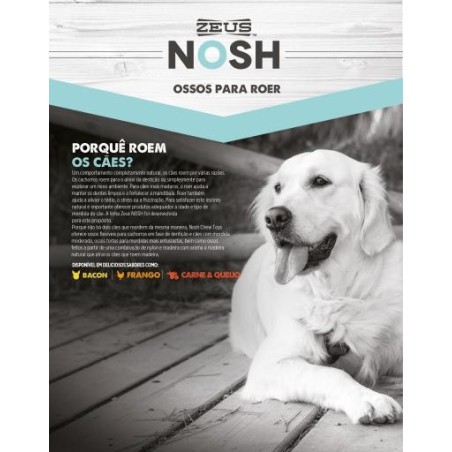 Zeus Osso Flexível Nosh Bacon - 15 cm