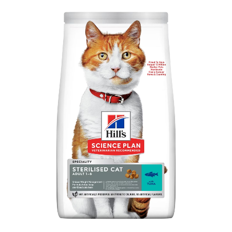 Ração para Gatos Hills Science Plan Sterilised Cat Adult with Salmon | 1,5 kg