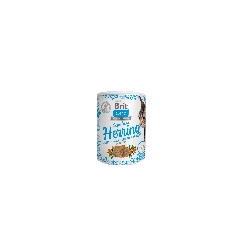 Brit Care Cat Snack Superfruits Herring | 100 g