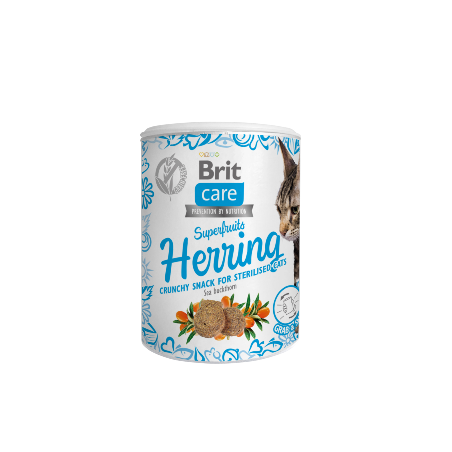 Brit Care Cat Snack Superfruits Herring | 100 g