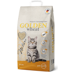 Areia para Gatos Auto Aglomerante Golden Nature Wheat | 18 L